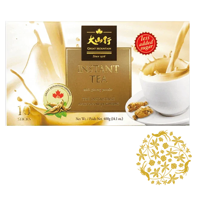花旗參奶茶-少糖(33g*10/盒)
