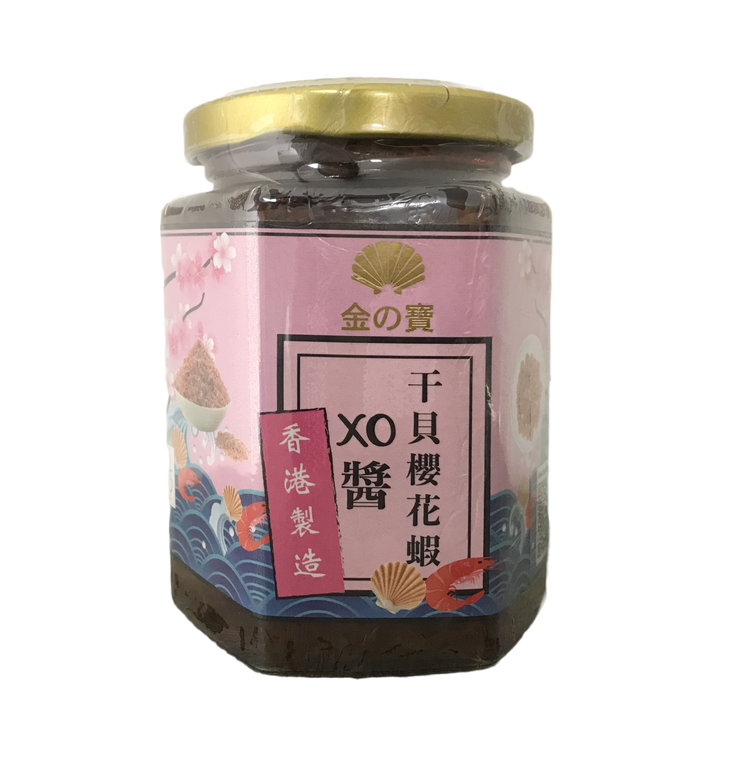 金之寶干貝櫻花蝦 XO醬 (240g/瓶)