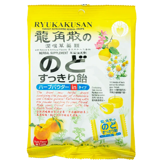 龍角散－柚子草本潤喉糖（80g/袋）