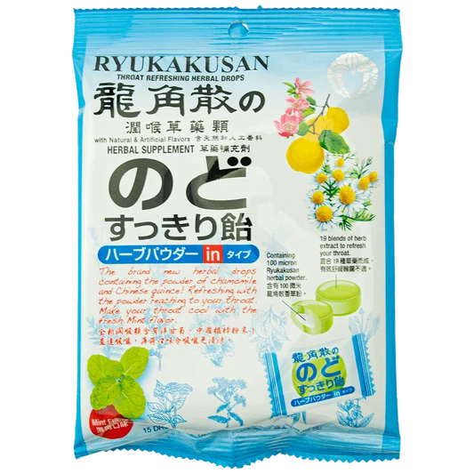 龍角散－薄荷草本潤喉糖（80g/袋）