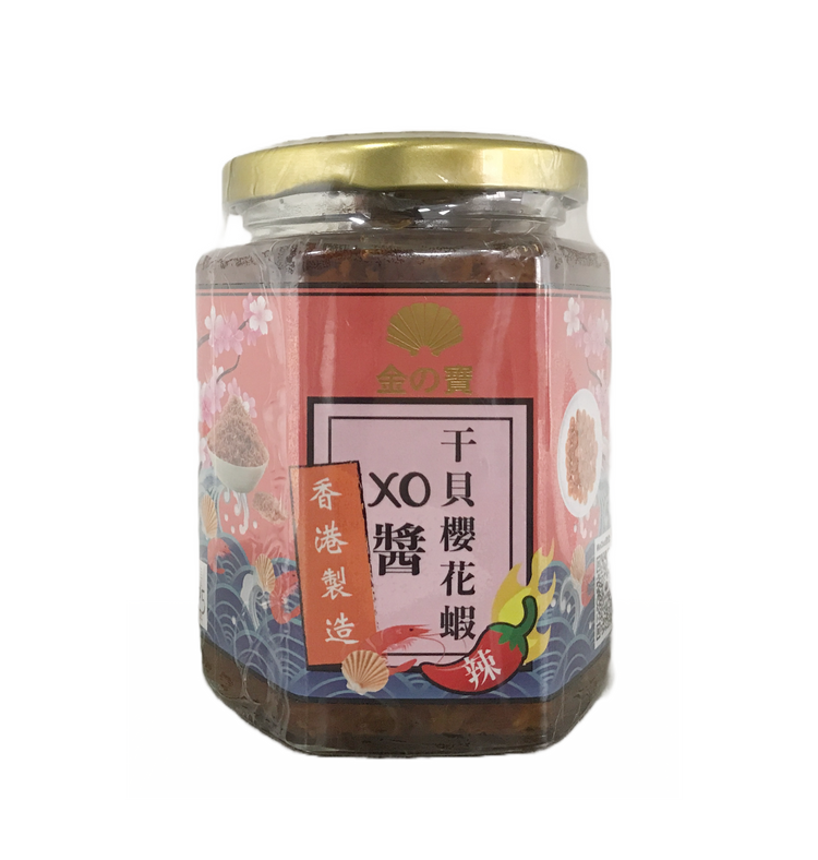 金之寶辣味干貝櫻花蝦 XO醬 (240g/瓶）