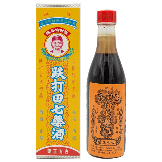 梁財信五像牌－跌打田七藥酒（220ml/瓶）
