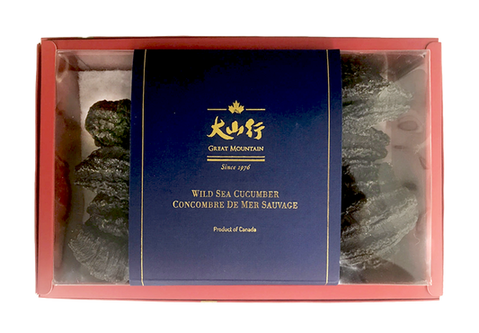 加拿大海參禮盒－頂級圓筒(10頭) （454g/盒）