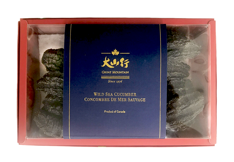 加拿大海參禮盒－頂級圓筒(10頭) （454g/盒）